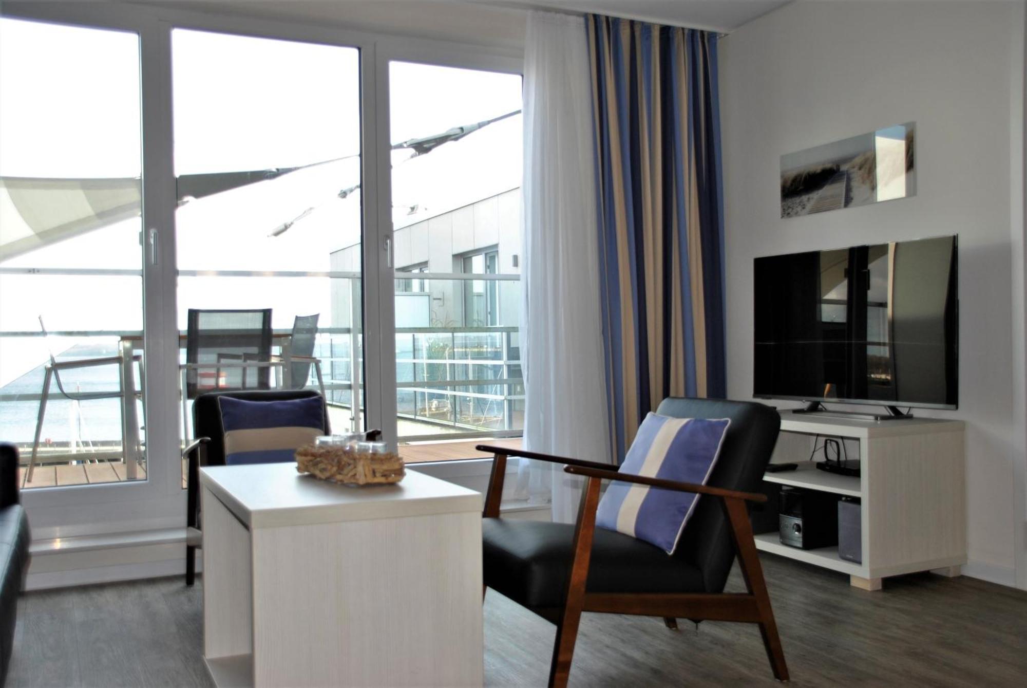 Apartment 42 "Segler", Mit Sauna, Blickrichtung Offene See Eckernforde Bagian luar foto